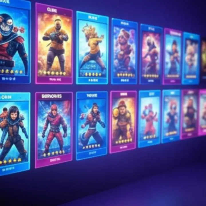 Neonlijst van recent toegevoegde games in het Spellino-dashboard.