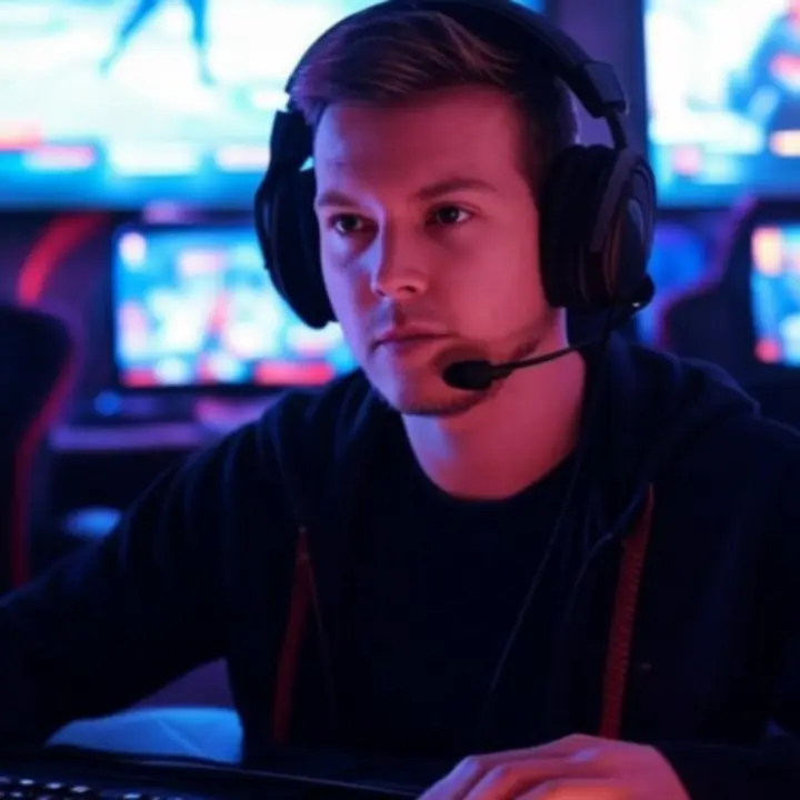 Virtuele gaming events en livestreams met neon accenten